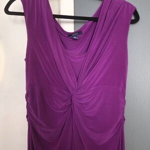 Chaps Purple Cape Dress